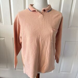 Vintage Patagonia Women’s Polo Shirt Size 8 Peach Long Sleeve 80s 90s Hong Kong